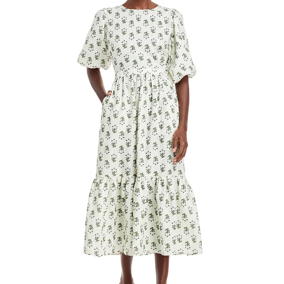 RHODE Midi Linen Dress Size Medium - Picture 17 of 17